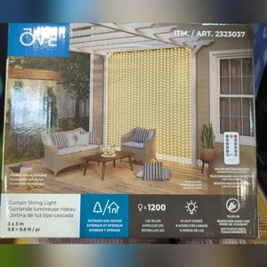 Ove curtain string lights